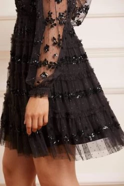 Needle & Thread Holding LTD Eve Sequin Mini Dress All - Womenswear 14 Needle & Thread Holding LTD Eve Sequin Mini Dress All - Womenswear