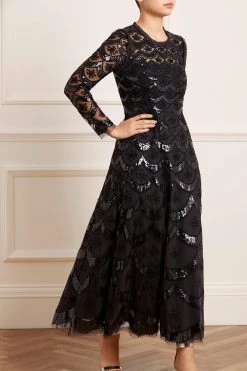 Needle & Thread Holding LTD All - Womenswear Fifi Long Sleeve Ankle Gown