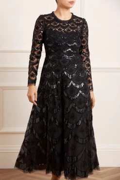 Needle & Thread Holding LTD All - Womenswear Fifi Long Sleeve Ankle Gown