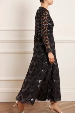 Needle & Thread Holding LTD All - Womenswear Fifi Long Sleeve Ankle Gown