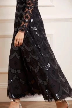 Needle & Thread Holding LTD All - Womenswear Fifi Long Sleeve Ankle Gown