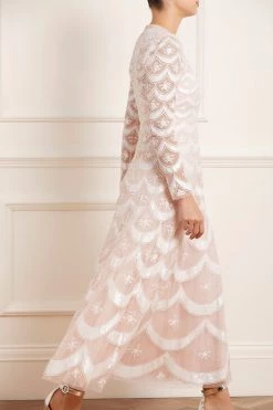 Needle & Thread Holding LTD All - Womenswear Fifi Long Sleeve Ankle Gown