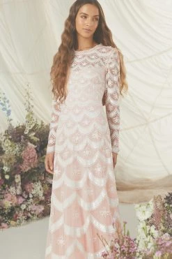 Needle & Thread Holding LTD All - Womenswear Fifi Long Sleeve Ankle Gown