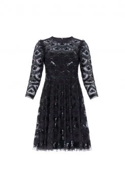 Needle & Thread Holding LTD All - Womenswear Fifi Long Sleeve Mini Dress