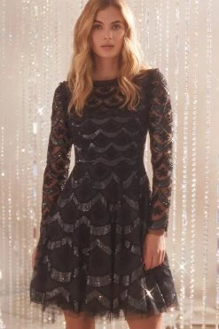 Needle & Thread Holding LTD All - Womenswear Fifi Long Sleeve Mini Dress