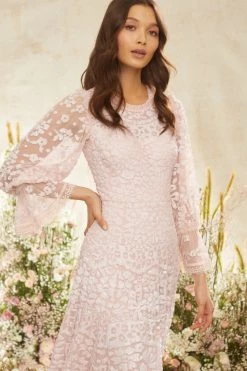 Needle & Thread Holding LTD All - Womenswear Filigree Lace Sequin Ankle Gown