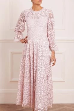 Needle & Thread Holding LTD All - Womenswear Filigree Lace Sequin Ankle Gown