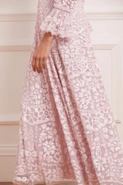 Needle & Thread Holding LTD All - Womenswear Filigree Lace Sequin Ankle Gown