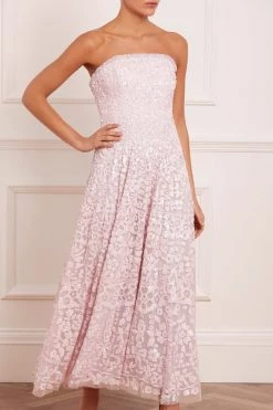 Needle & Thread Holding LTD Filigree Lace Sequin Corset Ankle Gown All - Womenswear