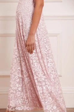 Needle & Thread Holding LTD Filigree Lace Sequin Corset Ankle Gown All - Womenswear