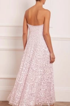 Needle & Thread Holding LTD Filigree Lace Sequin Corset Ankle Gown All - Womenswear