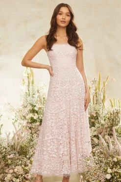 Needle & Thread Holding LTD All - Womenswear Filigree Lace Sequin Corset Ankle Gown