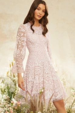 Needle & Thread Holding LTD Filigree Lace Sequin Mini Dress All - Womenswear 18 Needle & Thread Holding LTD Filigree Lace Sequin Mini Dress All - Womenswear