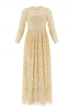 Needle & Thread Holding LTD Floral Daze Sequin Ankle Gown