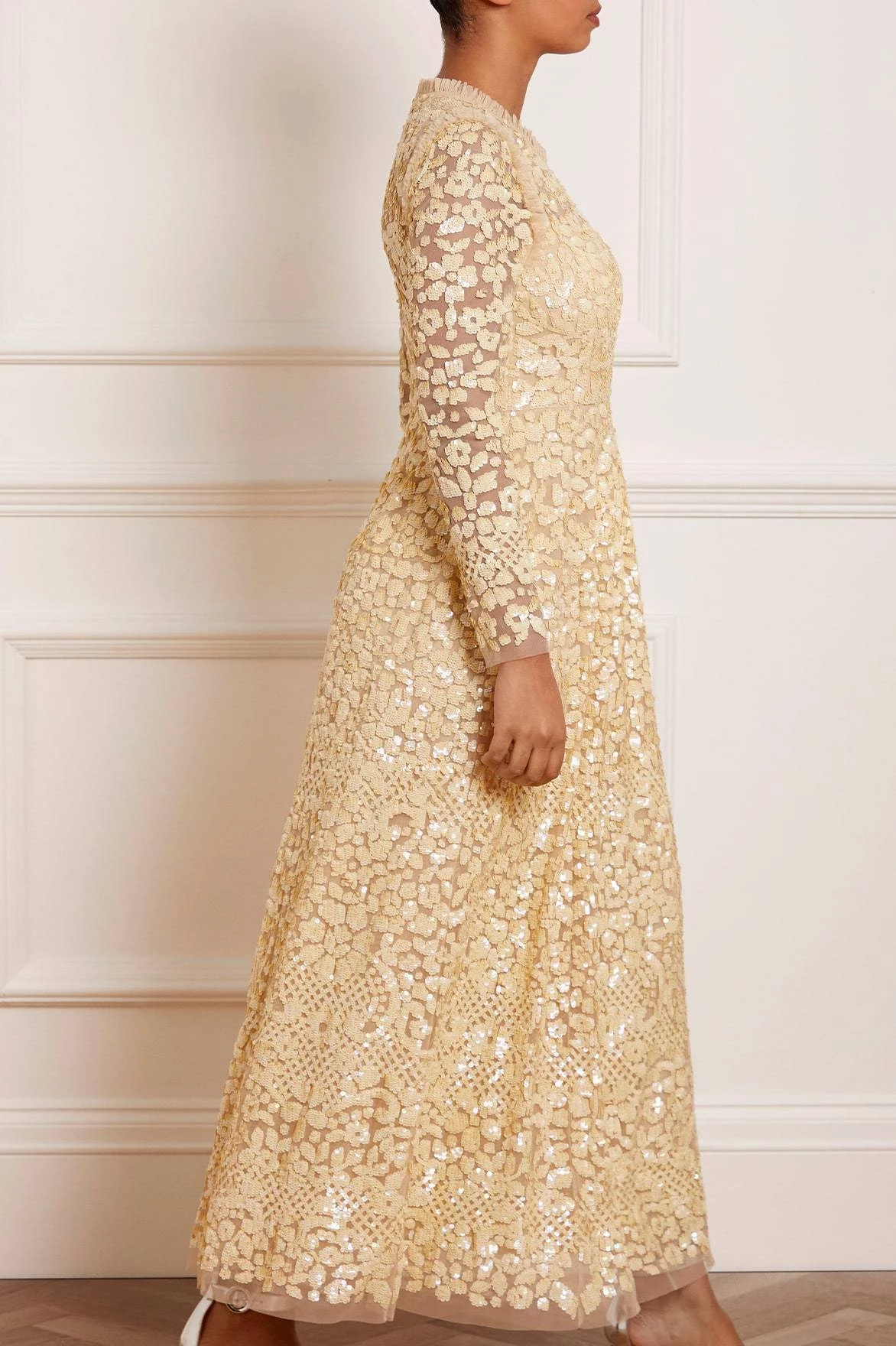 Needle & Thread Holding LTD Floral Daze Sequin Ankle Gown 4 Needle & Thread Holding LTD Floral Daze Sequin Ankle Gown