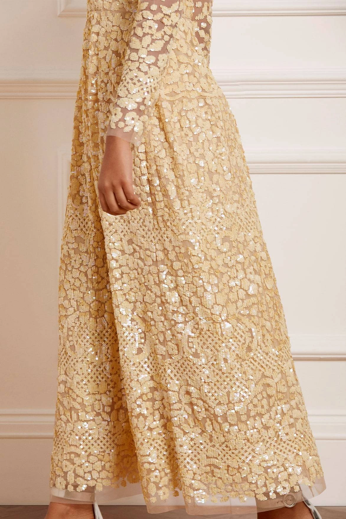 Needle & Thread Holding LTD Floral Daze Sequin Ankle Gown 5 Needle & Thread Holding LTD Floral Daze Sequin Ankle Gown