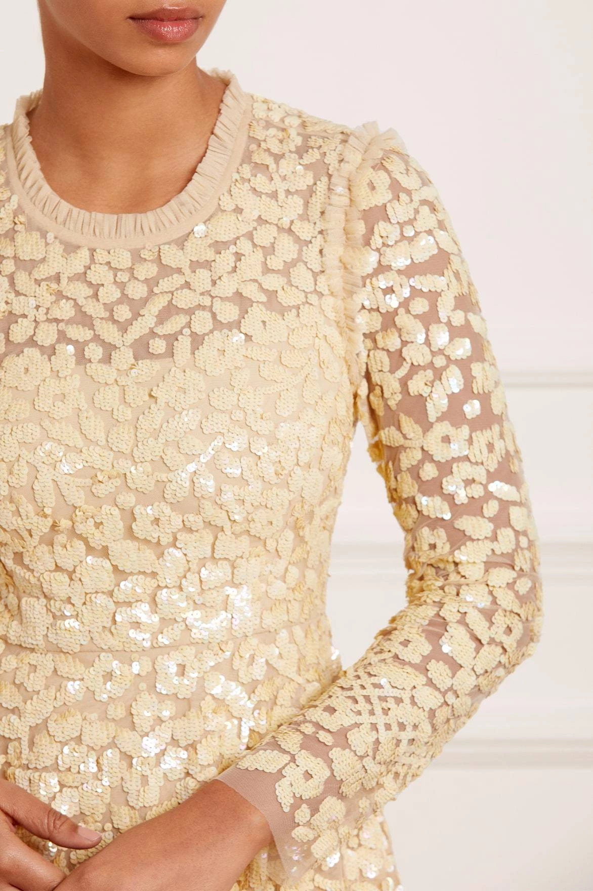 Needle & Thread Holding LTD Floral Daze Sequin Ankle Gown 7 Needle & Thread Holding LTD Floral Daze Sequin Ankle Gown