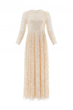 Needle & Thread Holding LTD Floral Daze Sequin Ankle Gown