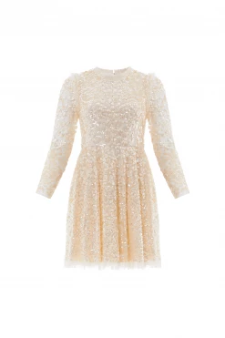 Needle & Thread Holding LTD Floral Daze Sequin Micro Mini Dress