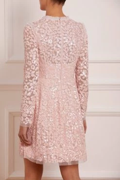 Needle & Thread Holding LTD Floral Daze Sequin Micro Mini Dress