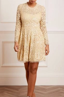 Needle & Thread Holding LTD Floral Daze Sequin Micro Mini Dress