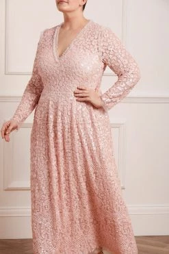 Needle & Thread Holding LTD All - Womenswear Floral Daze Sequin V-Neck Ankle Gown