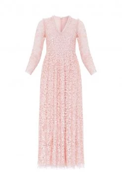 Needle & Thread Holding LTD All - Womenswear Floral Daze Sequin V-Neck Ankle Gown