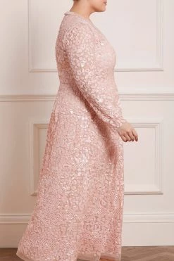 Needle & Thread Holding LTD All - Womenswear Floral Daze Sequin V-Neck Ankle Gown