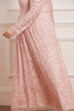 Needle & Thread Holding LTD All - Womenswear Floral Daze Sequin V-Neck Ankle Gown