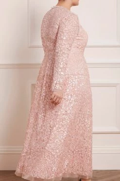 Needle & Thread Holding LTD All - Womenswear Floral Daze Sequin V-Neck Ankle Gown