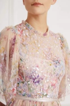 Needle & Thread Holding LTD All - Womenswear Floral Diamond Bodice Maxi Dress 10 Needle & Thread Holding LTD All - Womenswear Floral Diamond Bodice Maxi Dress