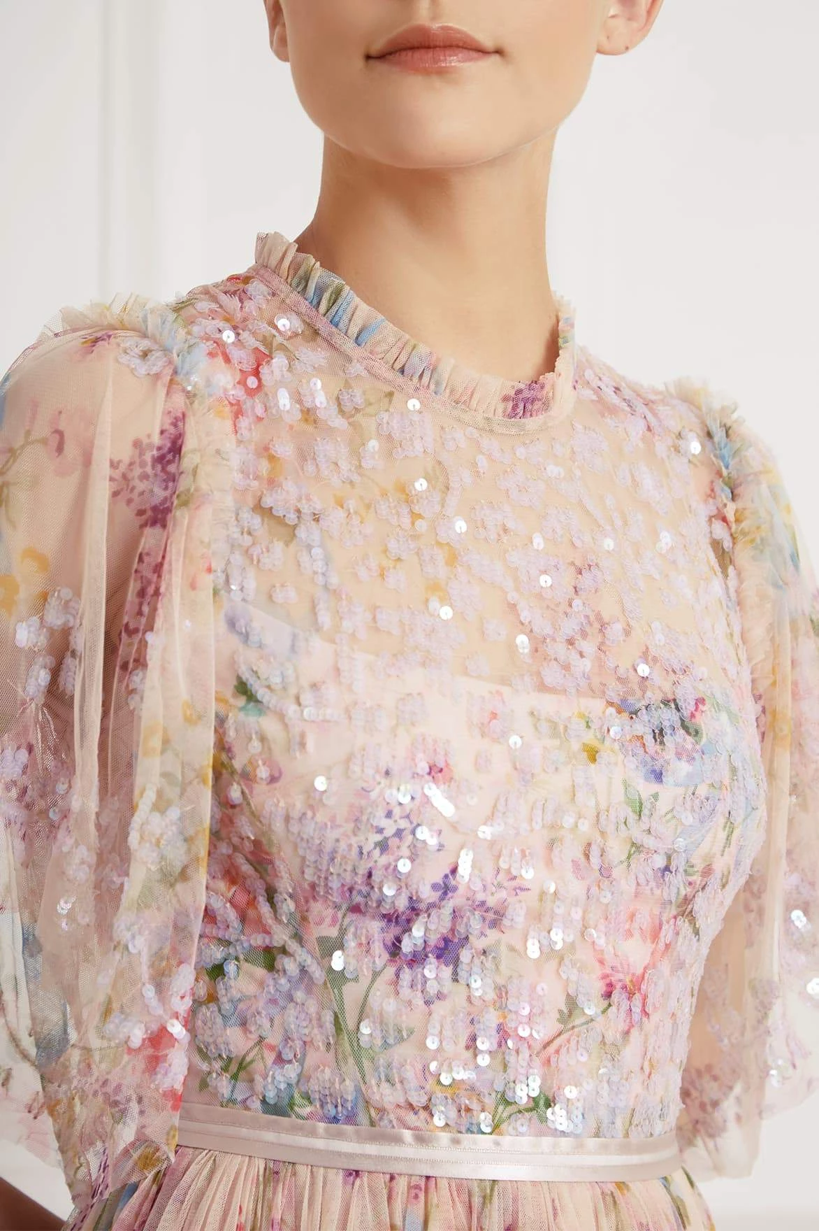 Needle & Thread Holding LTD All - Womenswear Floral Diamond Bodice Maxi Dress 4 Needle & Thread Holding LTD All - Womenswear Floral Diamond Bodice Maxi Dress