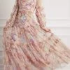 Needle & Thread Holding LTD All - Womenswear Floral Diamond Ruffle Gown