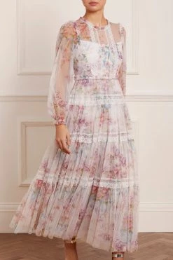 Needle & Thread Holding LTD Floral Wonder Ankle Gown New Arrivals