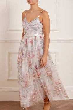 Needle & Thread Holding LTD Floral Wonder Bodice Cami Ankle Gown
