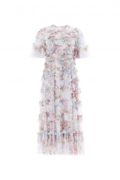 Needle & Thread Holding LTD New Arrivals Floral Wonder Ruffle Ballerina Dress