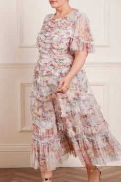 Needle & Thread Holding LTD New Arrivals Floral Wonder Ruffle Ballerina Dress