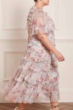 Needle & Thread Holding LTD New Arrivals Floral Wonder Ruffle Ballerina Dress