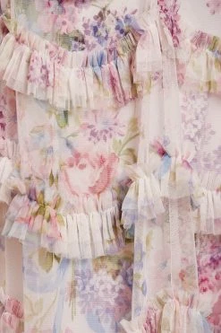 Needle & Thread Holding LTD New Arrivals Floral Wonder Ruffle Gown