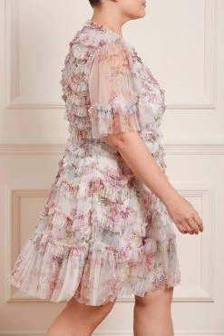 Needle & Thread Holding LTD New Arrivals Floral Wonder Ruffle Mini Dress