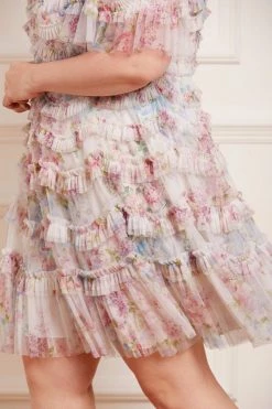 Needle & Thread Holding LTD New Arrivals Floral Wonder Ruffle Mini Dress