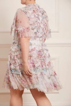 Needle & Thread Holding LTD New Arrivals Floral Wonder Ruffle Mini Dress
