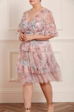 Needle & Thread Holding LTD New Arrivals Floral Wonder V-Neck Midi Dress