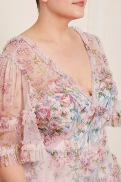 Needle & Thread Holding LTD New Arrivals Floral Wonder V-Neck Midi Dress