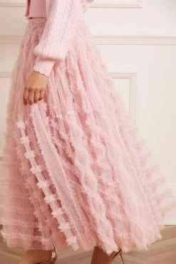 Needle & Thread Holding LTD Florence Ruffle Ankle Skirt