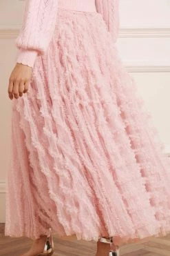 Needle & Thread Holding LTD Florence Ruffle Ankle Skirt