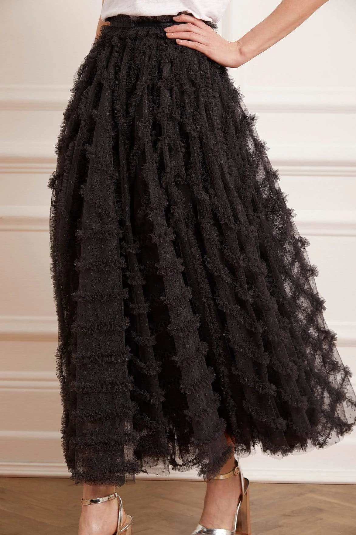 Needle & Thread Holding LTD Florence Ruffle Ankle Skirt All - Womenswear 1 Needle & Thread Holding LTD Florence Ruffle Ankle Skirt All - Womenswear