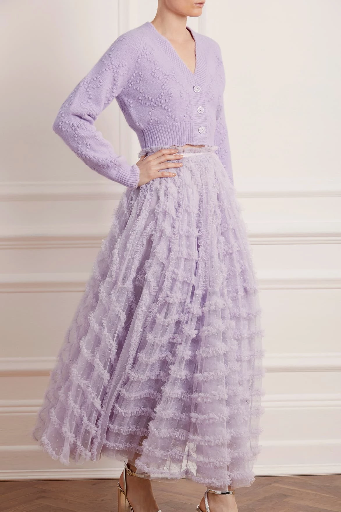 Needle & Thread Holding LTD All - Womenswear Florence Ruffle Ankle Skirt 3 Needle & Thread Holding LTD All - Womenswear Florence Ruffle Ankle Skirt