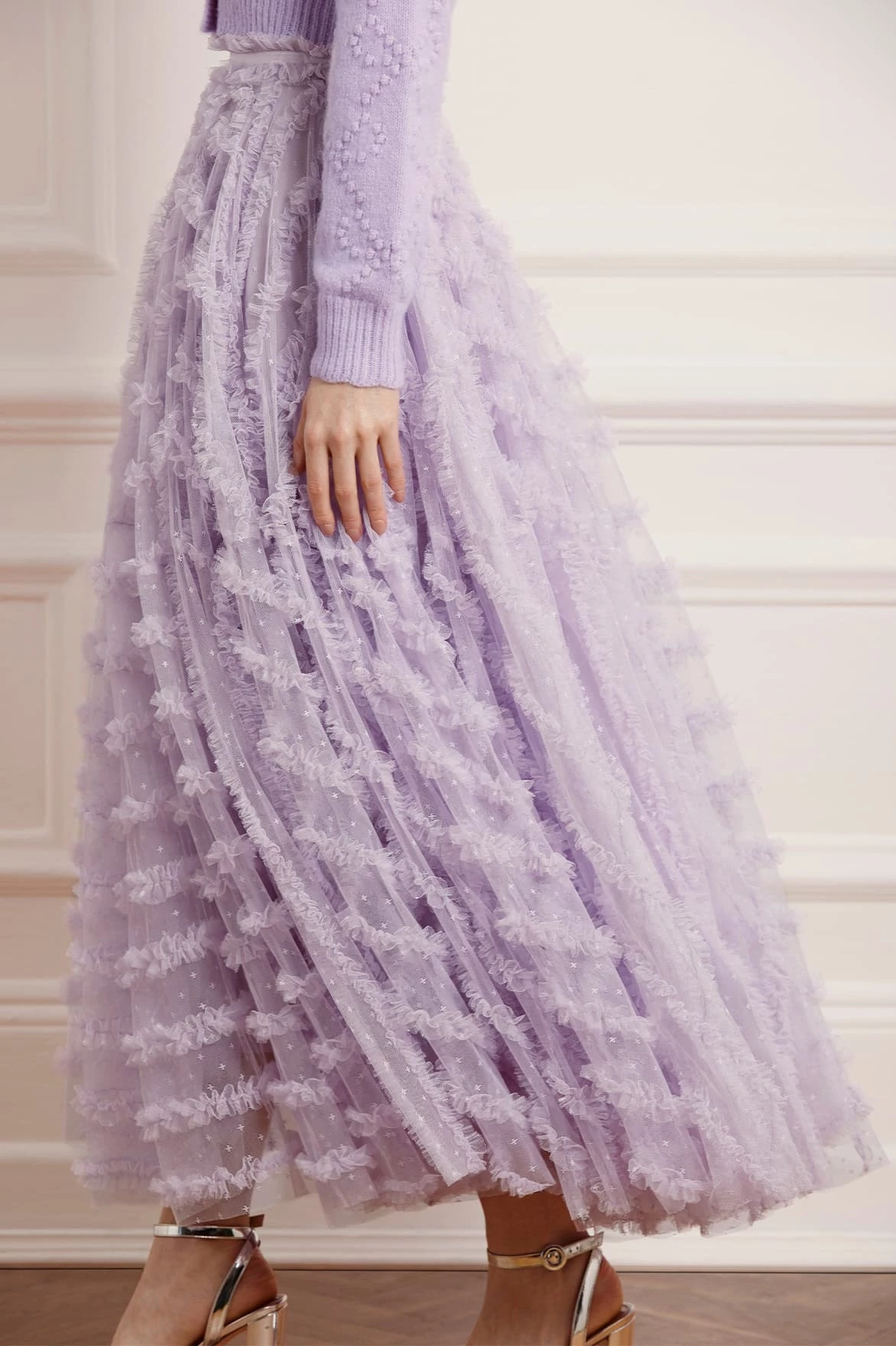 Needle & Thread Holding LTD All - Womenswear Florence Ruffle Ankle Skirt 4 Needle & Thread Holding LTD All - Womenswear Florence Ruffle Ankle Skirt