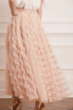 Needle & Thread Holding LTD Florence Ruffle Ankle Skirt